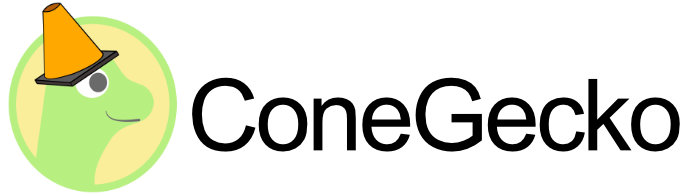 ConeGecko dark theme logo